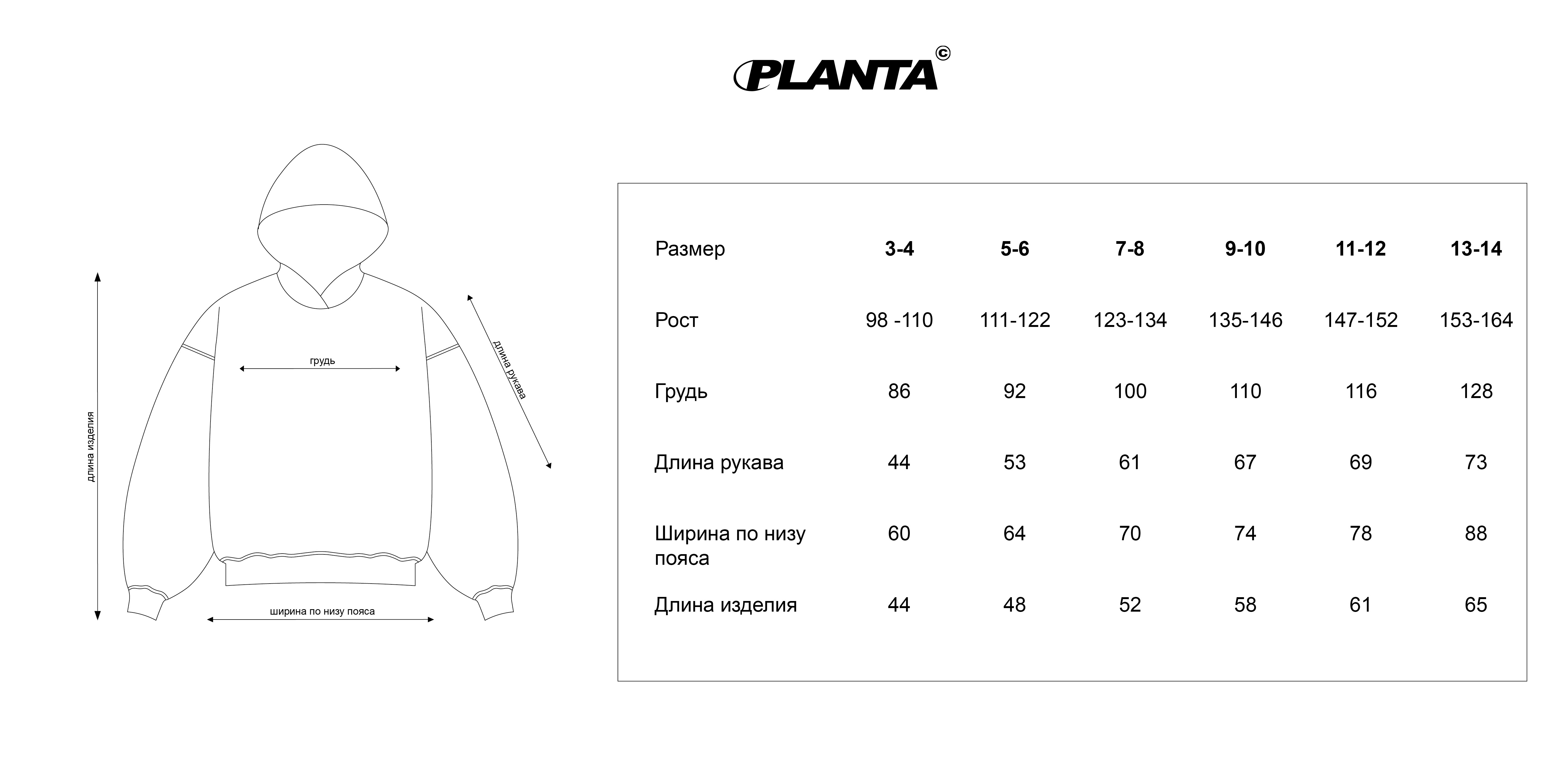 Размерная сетка