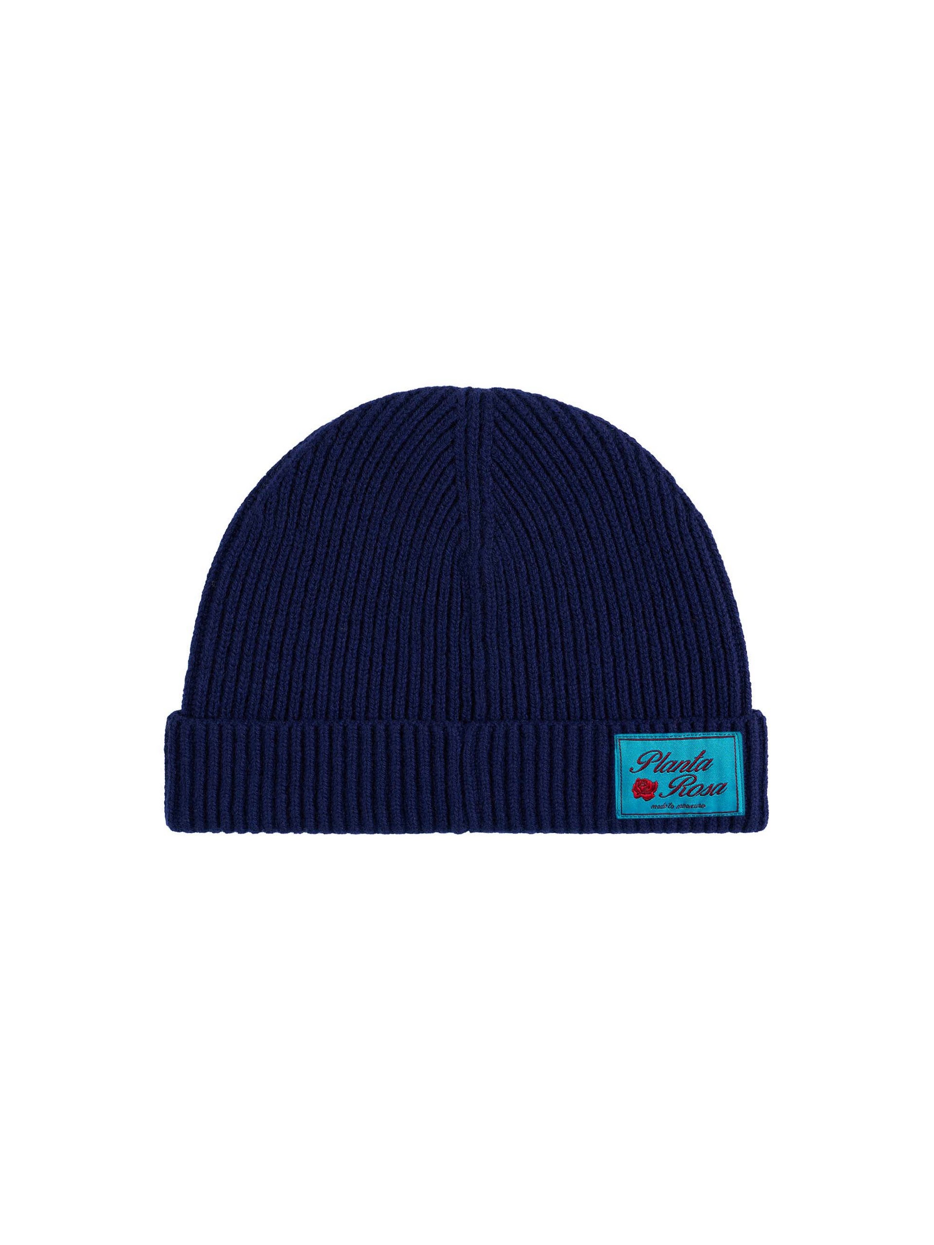 KNITTED HAT - NAVYBLUE