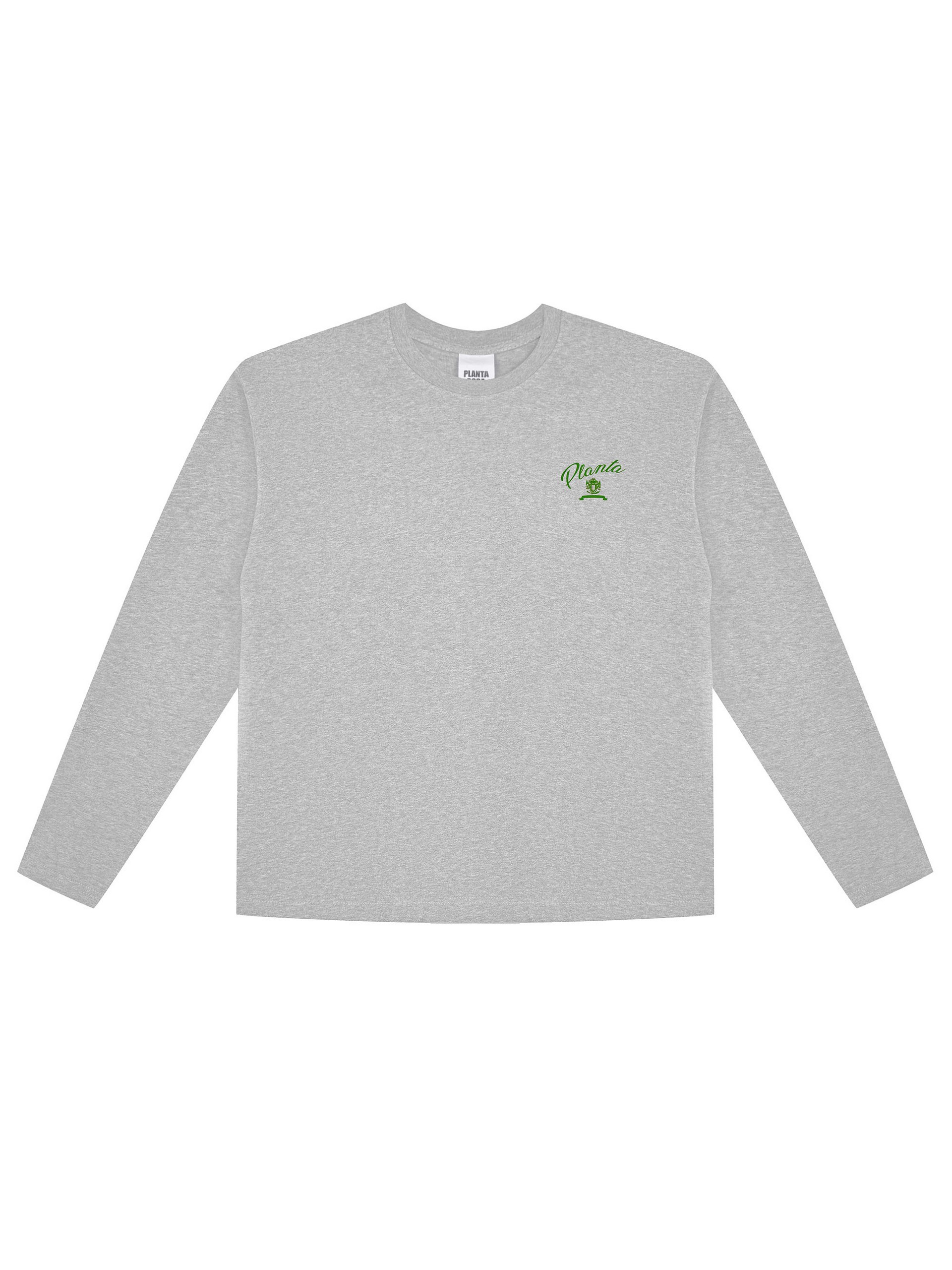 EMBLEM-GREEN LONG SLEEVE 250-GREY
