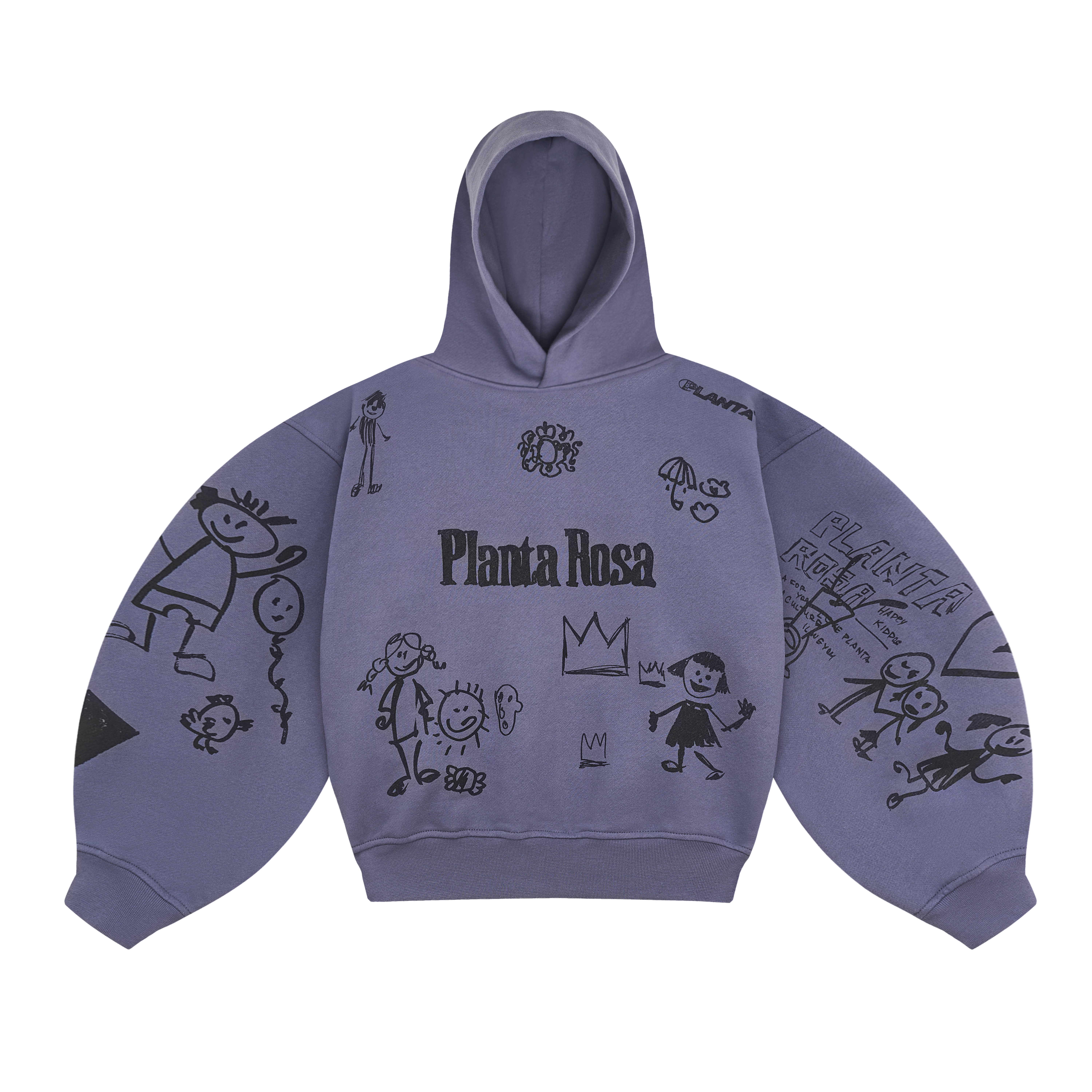 KIDS PLANTA ROSA HOODIE VIOLET