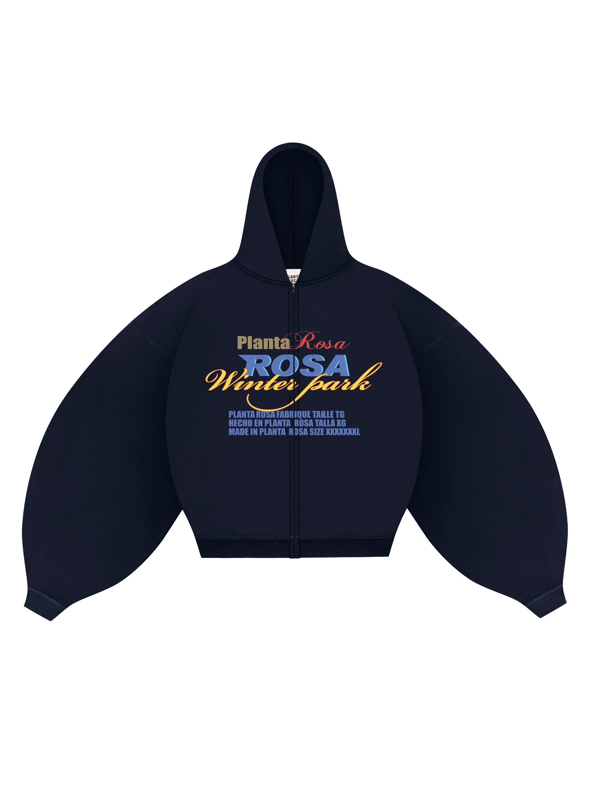 BLAZING-FIRE ZIP HOODIE 370-DARKBLUE VELVET