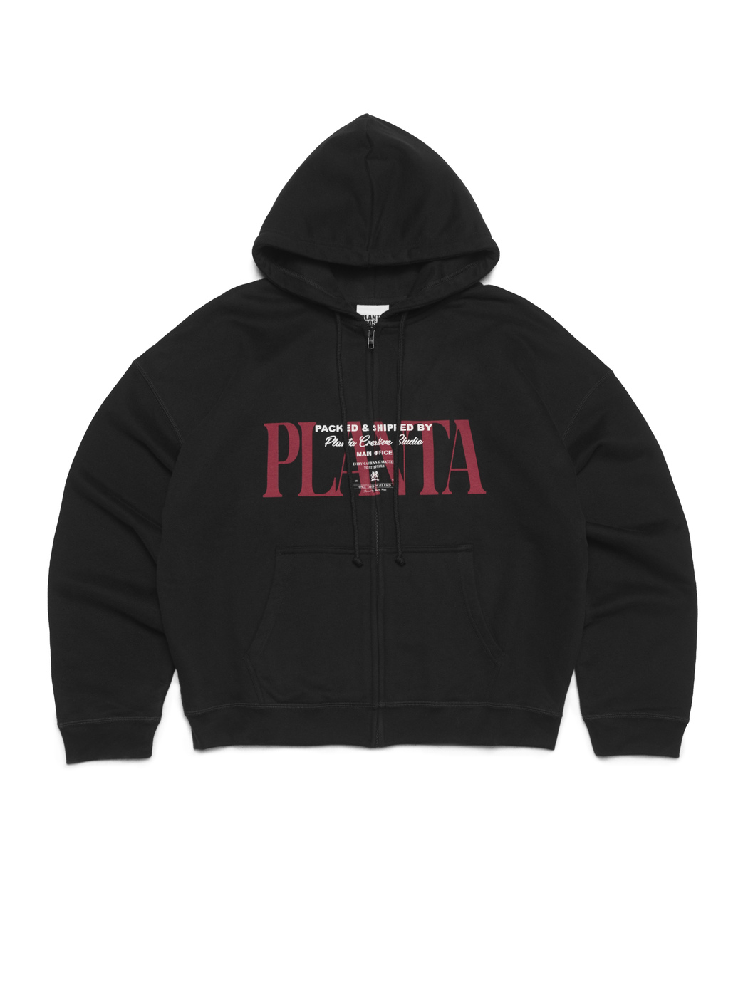 EPIPHANY-RED ZIP HOODIE 370-JET VELVET