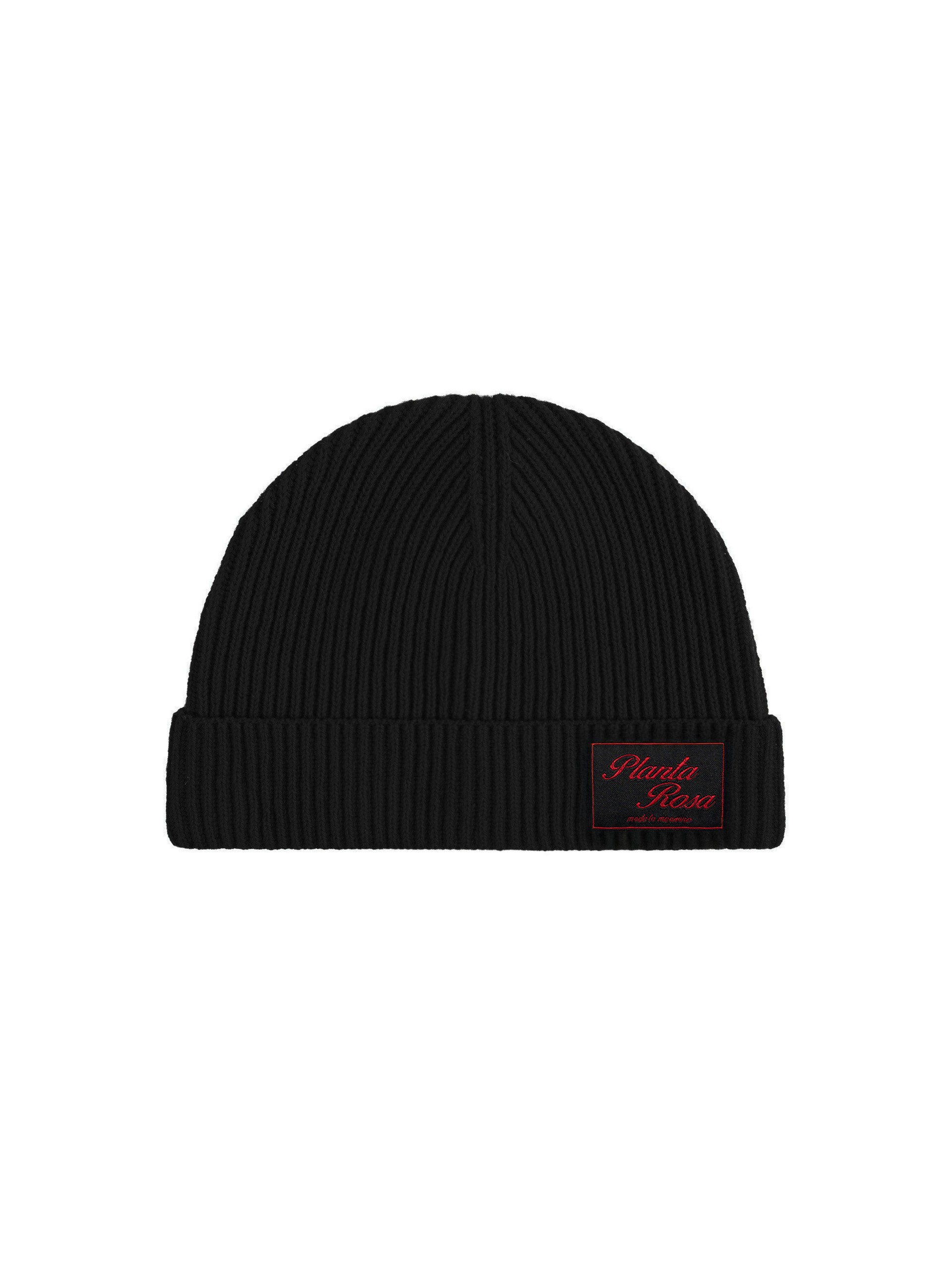 KNITTED HAT - BLACK 