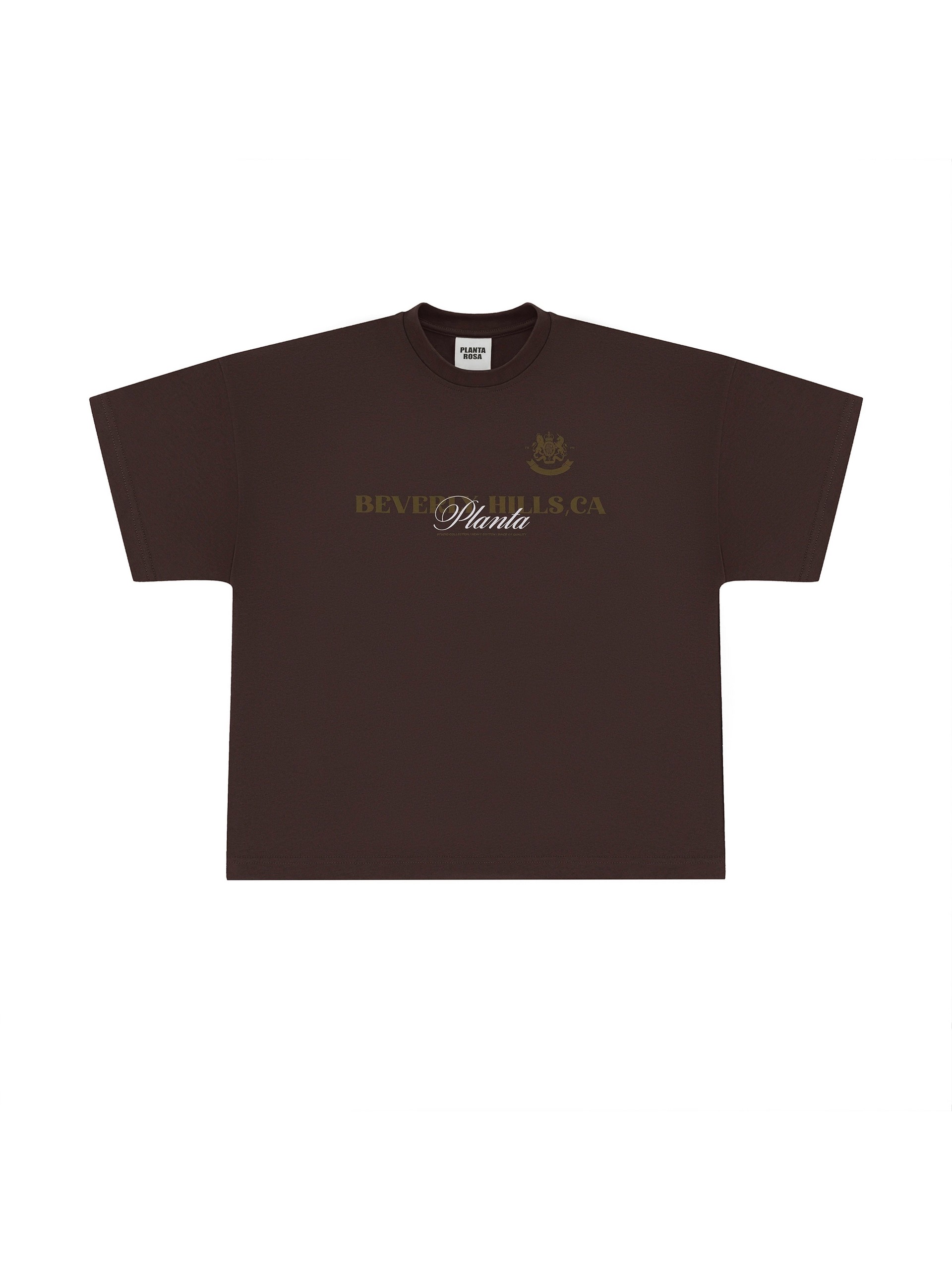 BEVERLY-CLASSIC T-SHIRT 250-CHOCOLATE
