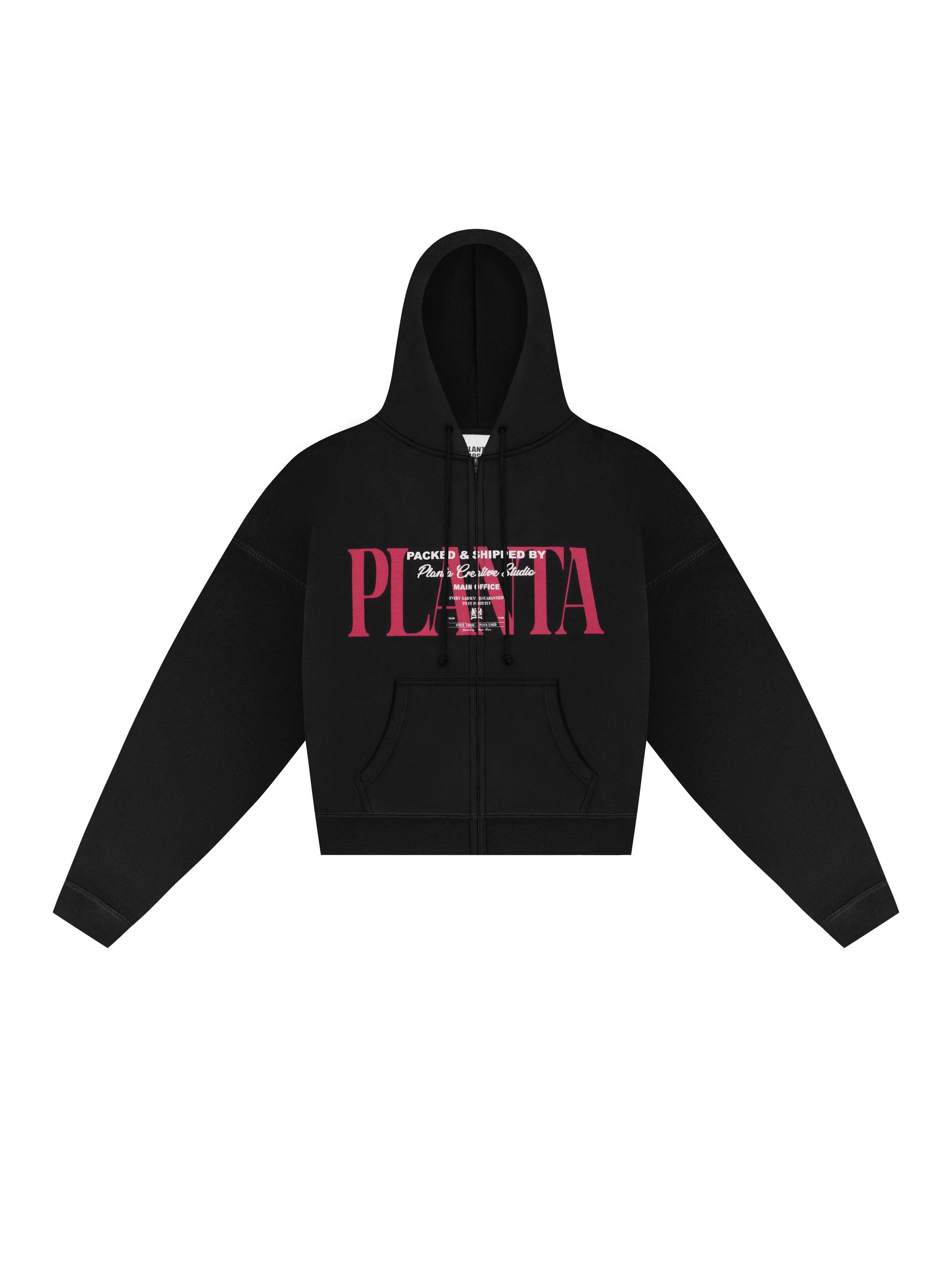 EPIPHANY-RED ZIP HOODIE 370-JET VELVET