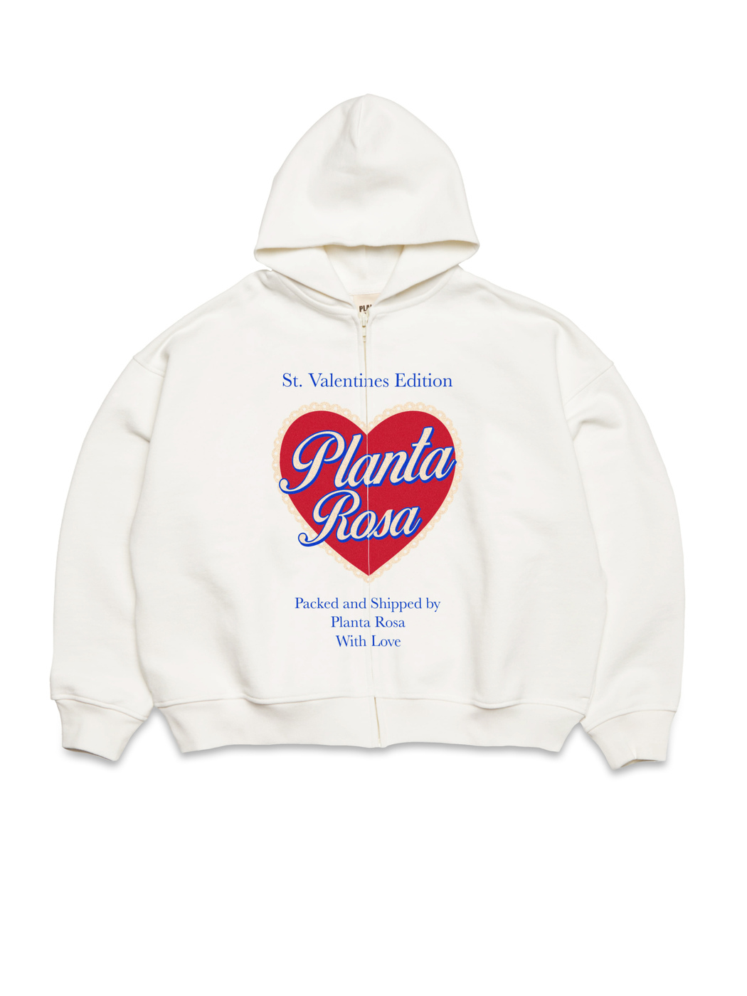 DENTELLE-HEART ZIP HOODIE