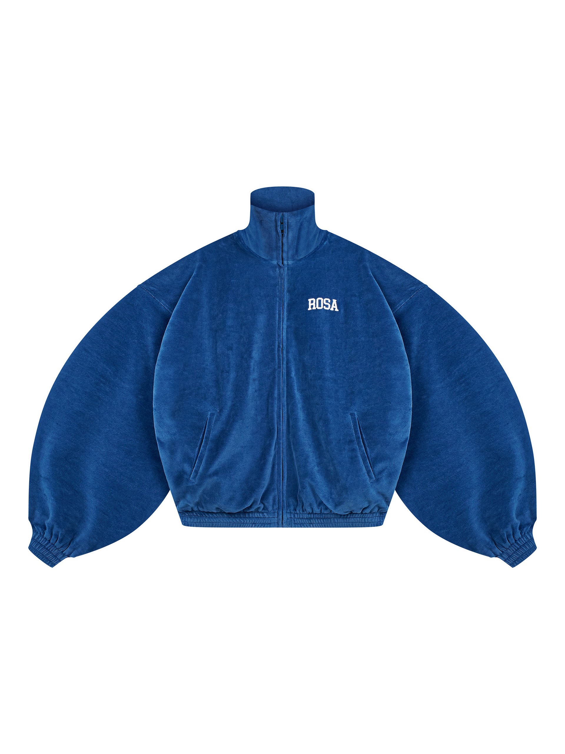 TRACK JACKET ROSA - BLUE  VELOURS
