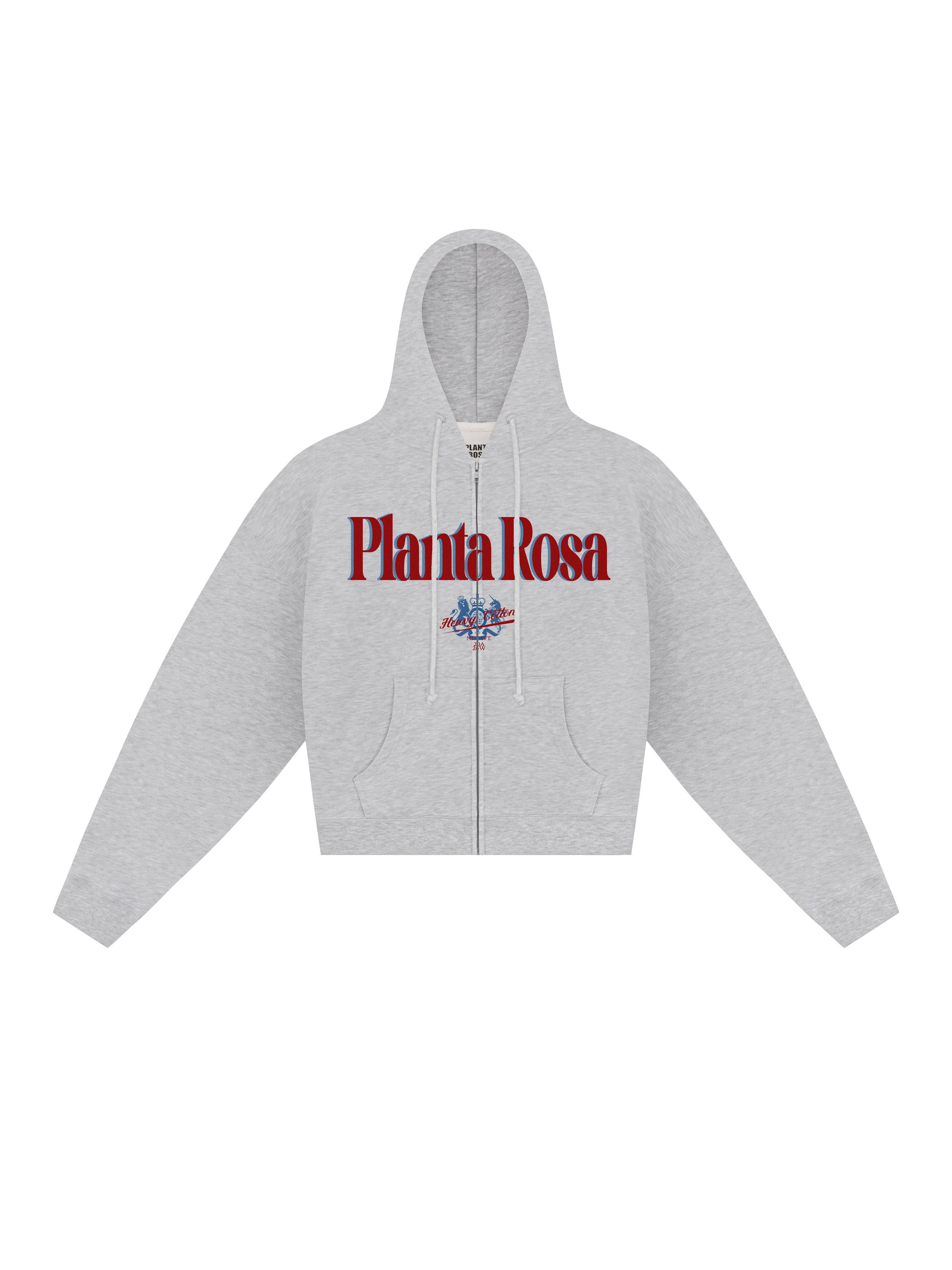 ROSA HILLS ZIP HOODIE 370-GREY VELVET