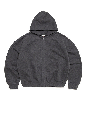 ZIP HOODIE 470-DARK GREY VELVET