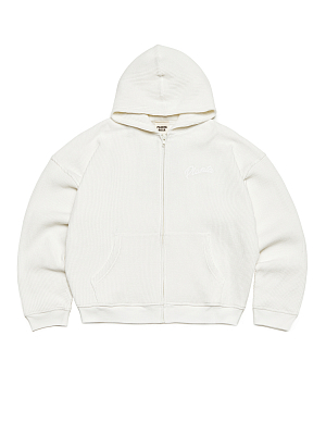 STAR ZIP HOODIE 350-VANILLA KNITED