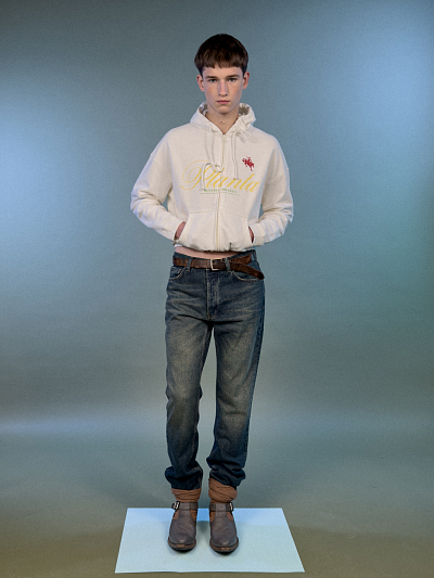 RODEO ITALIC ZIP HOODIE