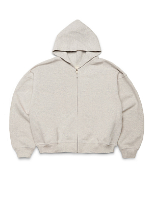 ZIP HOODIE 470-VANILLAGREY VELVET
