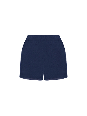 SHORTS KNITWEAR - NAVY BLUE