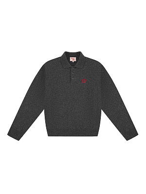 POLO KNITWEAR - DARK GREY